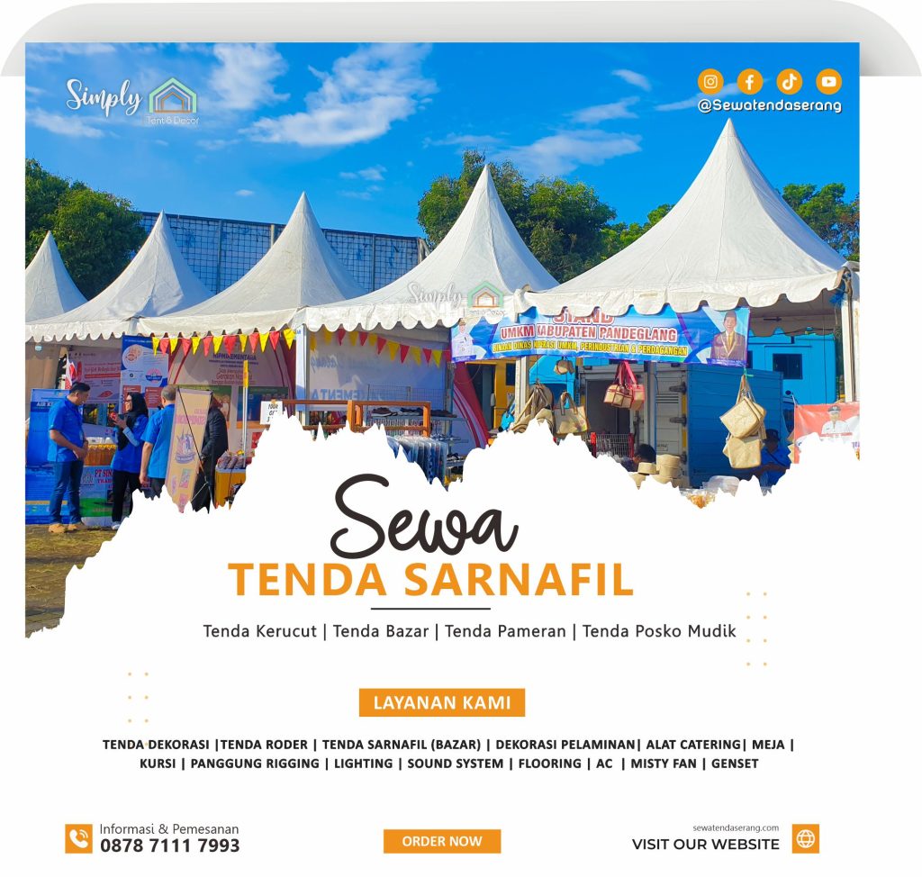 08787 7111 7993 - Sewa tenda bazar sarnafil serang cilegon pandeglang lebak tangerang bekasi jakarta bogor karawang, tenda event murah harga pameran posko mudik (2)