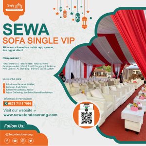 0878 7111 7993 - Sewa Sofa Single, Kursi Jati, Sofa Lesehan, Bukber, Buka Puasa, Event, Ramadhan, Santunan Yatim, Serang Cilegon Pandeglang Lebak Tangerang Jakarta Bekasi Depok