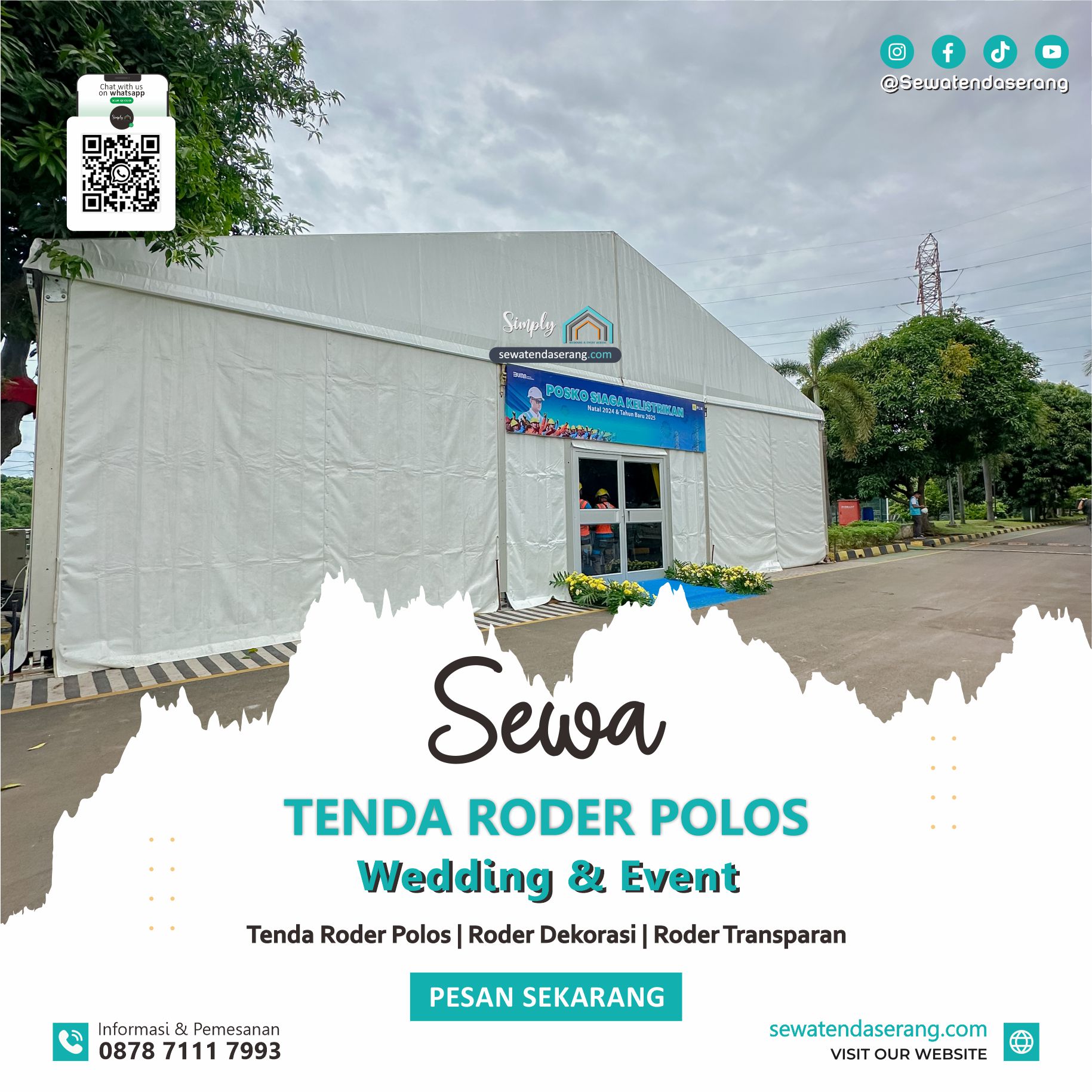 Simply Tent - Sewatendaserang.com - Sewa Tenda Gudang, Hanggar, Tenda transparan Roder,Gudang Pabrik, Industri - Serang, Cilegon, Pandeglang, Rangkasbitung, Tangerang, Jakarta Daftar Harga