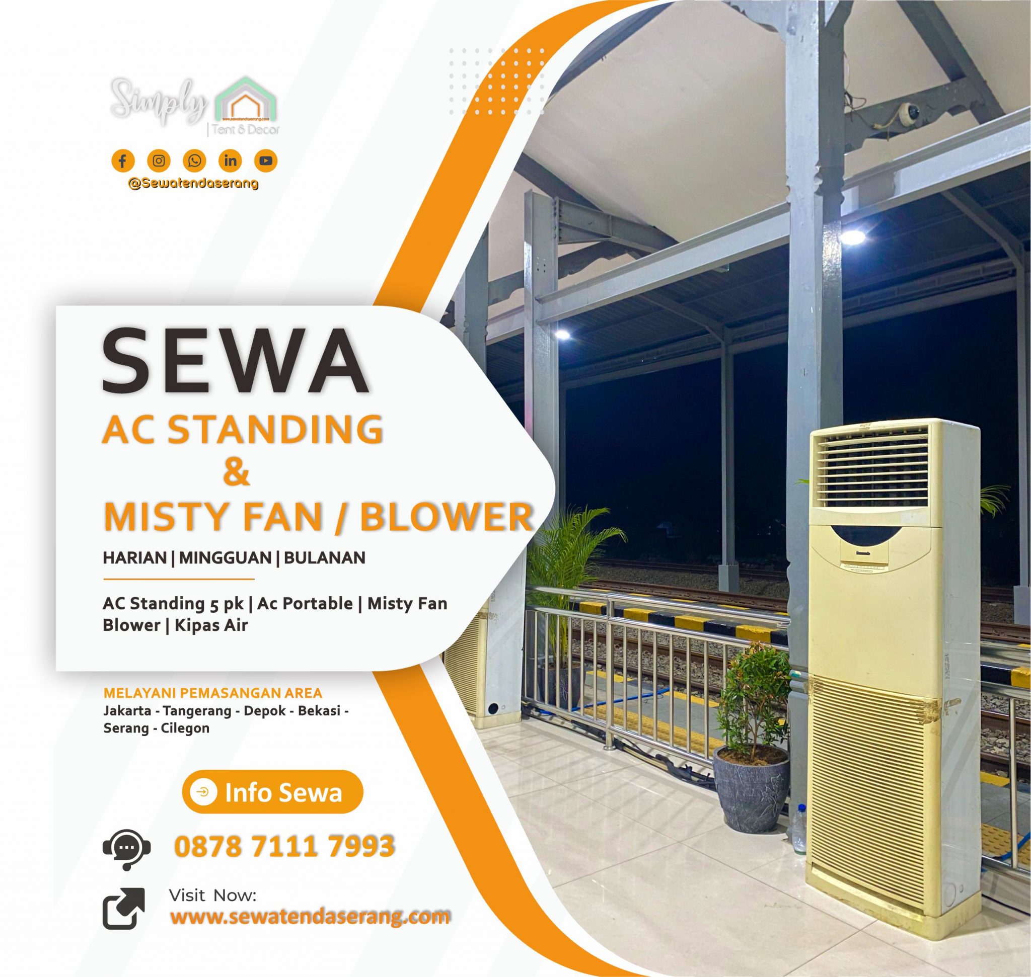 Tempat Sewa Ac di serang | Misty Fan | Cilegon Banten 24 Jam